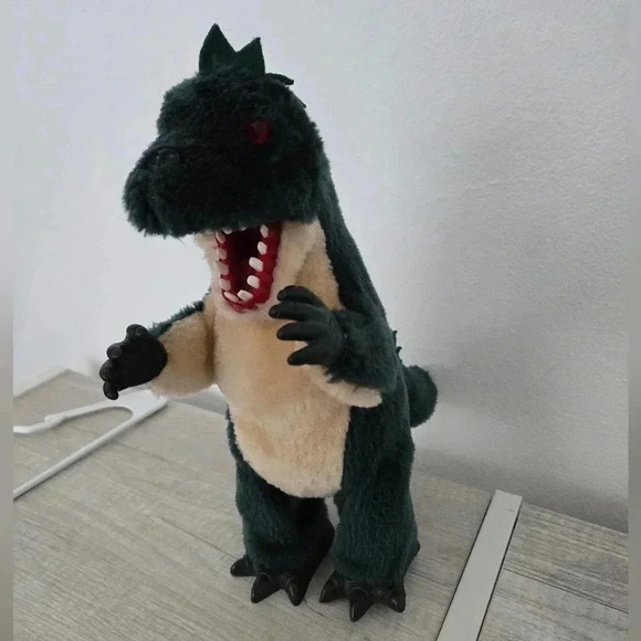 Vintage Jamina World 1987 REX Plush Electronic Red Eyes Dinosaur  Non-working - Picture 2 of 7